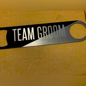 Team groom bottle opener
